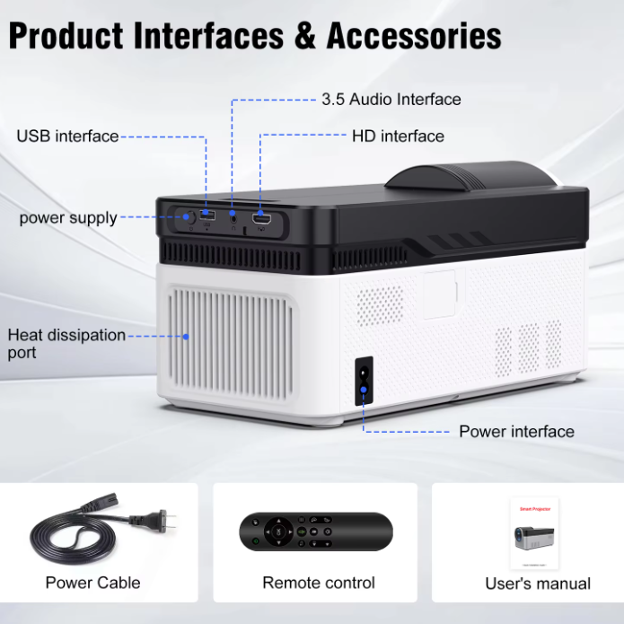 Bluetooth 5.4 connectivity on HY450 projector