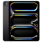 Refurbished unlocked iPad Pro 13-inch 256 GB Space Black — front view with screen on