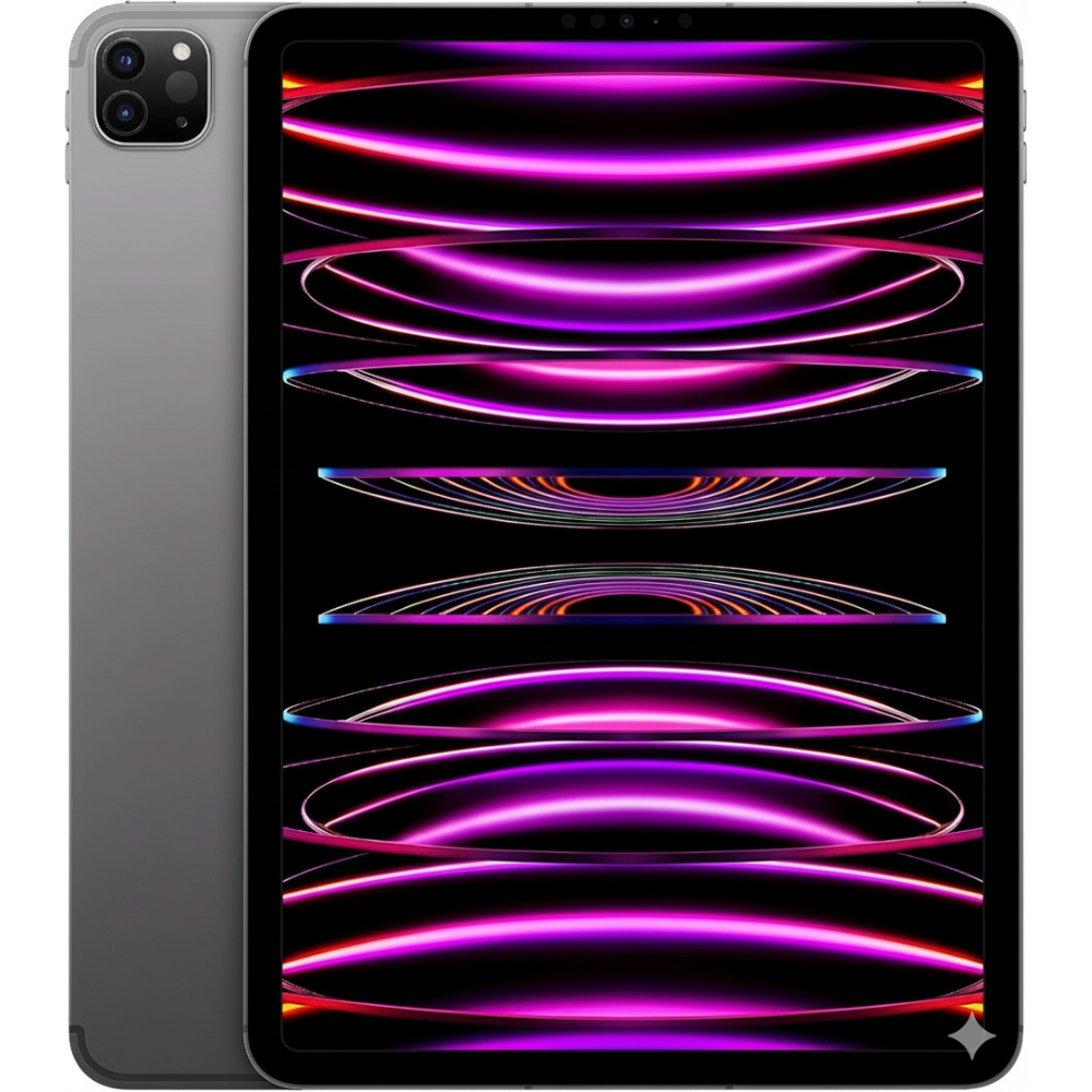 Refurbished unlocked iPad Pro 9.7″ 32 GB Space Gray – front-facing view