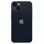 Black smartphone with Apple logo on a white background