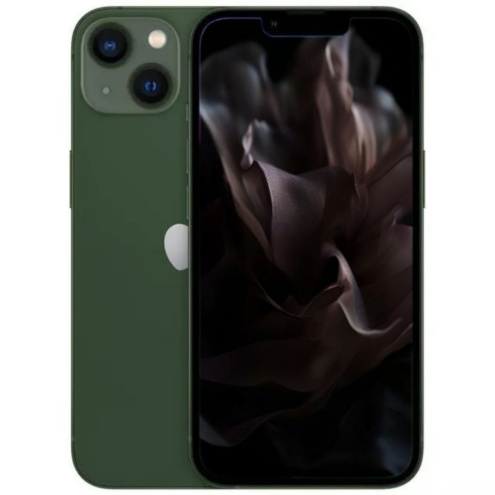 Refurbished iPhone 13 128GB 5G – front view with screen on, body intact
