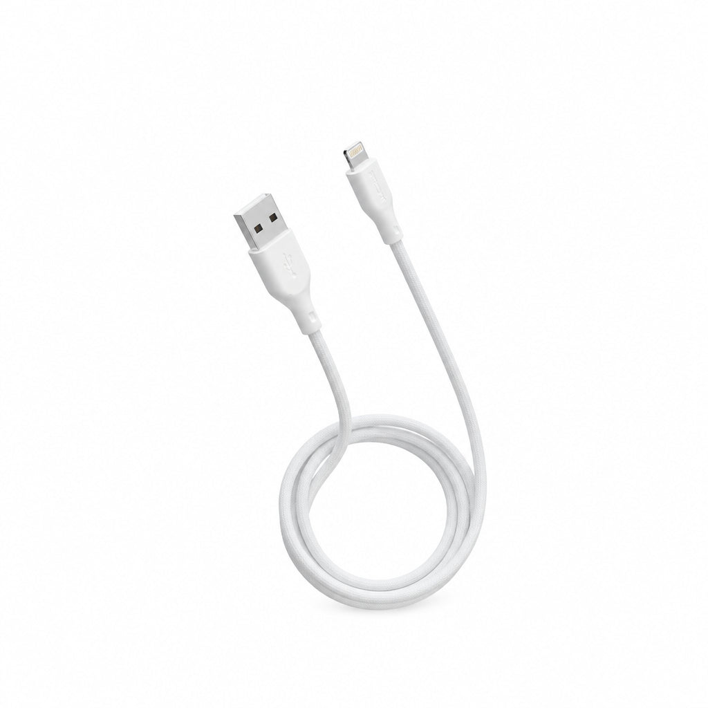 Telstra USB-A to Lightning Cable 1m White - Charging & Data Cable - Excellent - Refurbished