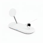 Sprout Qi2 Magnetic 3-in-1 Wireless Charger - White - Fast Charging Stand for iPhone, Apple Watch - AirPods - Good - Refurbished