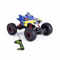 Tristar Online Blue Four-Way Light Wolfhead Bigfoot 1.16 Scale RC Car - Monster Truck - Blue - USB Cable Included