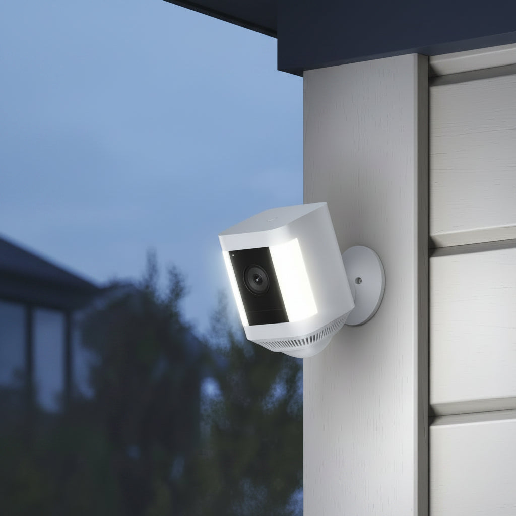 Ring Spotlight Cam Plus Battery Security Camera - White - Pristine - Refurbished