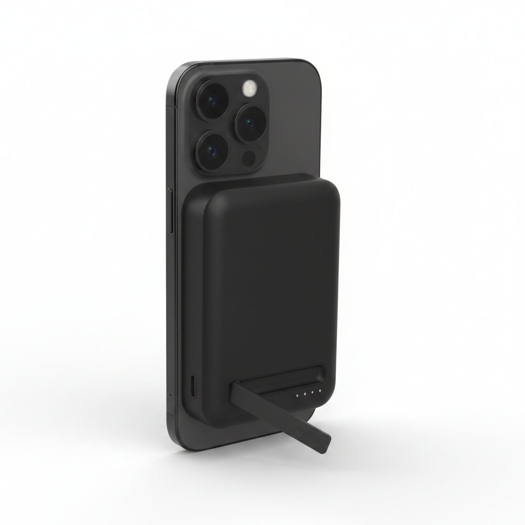Belkin BoostCharge 10K Qi2 Magnetic Wireless Power Bank with Stand Black Belkin