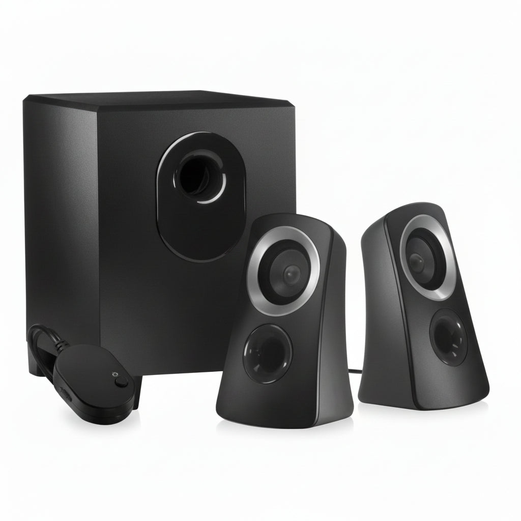 Logitech Z313 50W 2.1 Speaker System with Subwoofer - Black - Pristine - Refurbished
