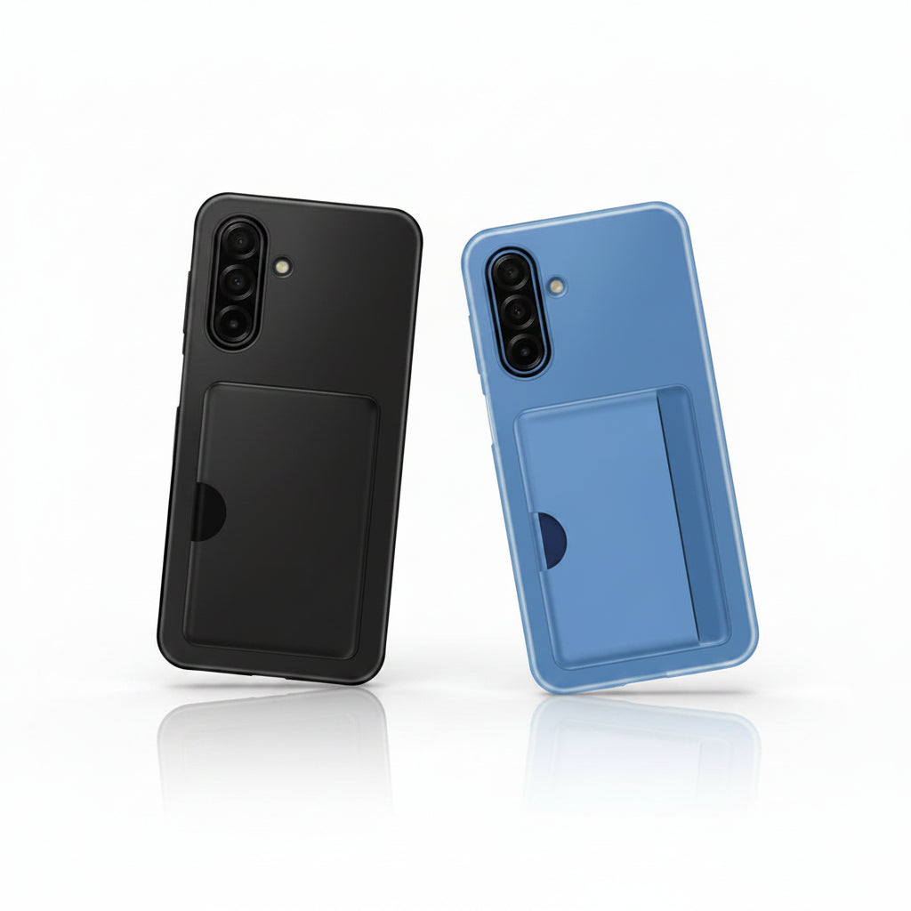 Samsung Galaxy A17 / A17 5G - Black, Blue - Card Slot Protective Case Generic