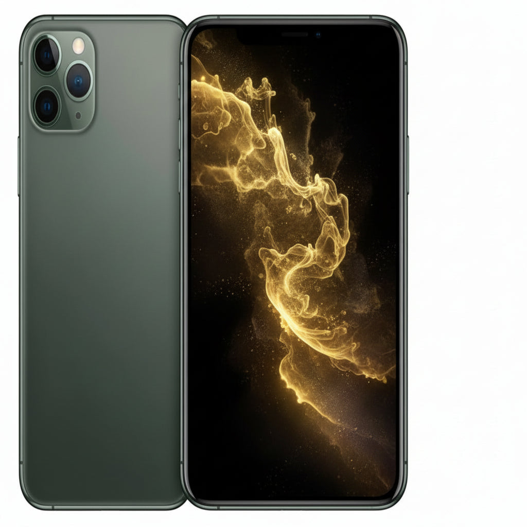 Apple iPhone 11 Pro Max - 64GB, 256GB, 512GB - Midnight Green, Space Gray, Silver, Gold - Acceptable - Refurbished (Copy) Apple