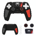 Clear Crystal Protective Anti-Scratch Transparent Skin & Cable Wire Case for PS5 Controller