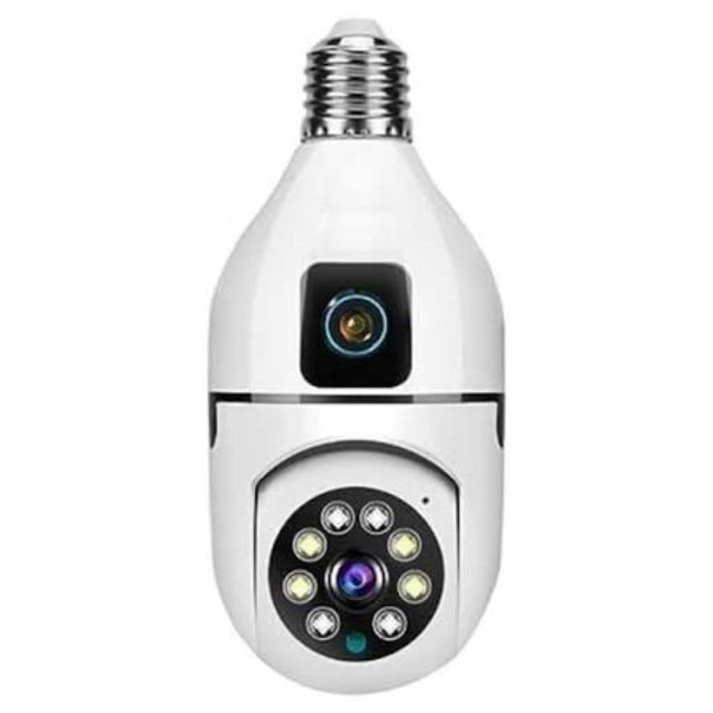Dual Lens 4+4MP PTZ+Bullet Indoor WiFi Camera – AI Human Detection, 360° View, Color Night Vision, Two-Way Talk