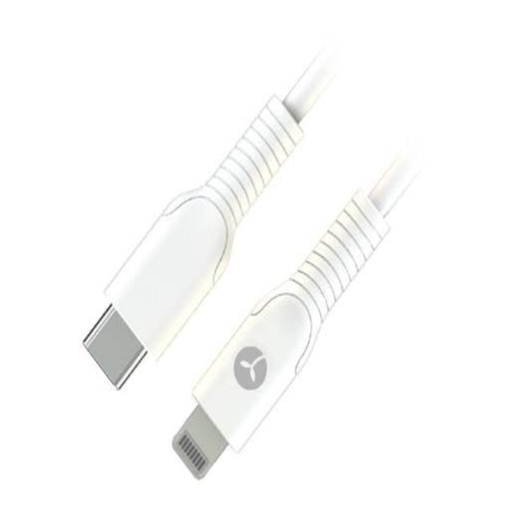 Telstra TA011 USB-C to Lightning Cable 1M White - Fast Charging & Data Sync Telstra