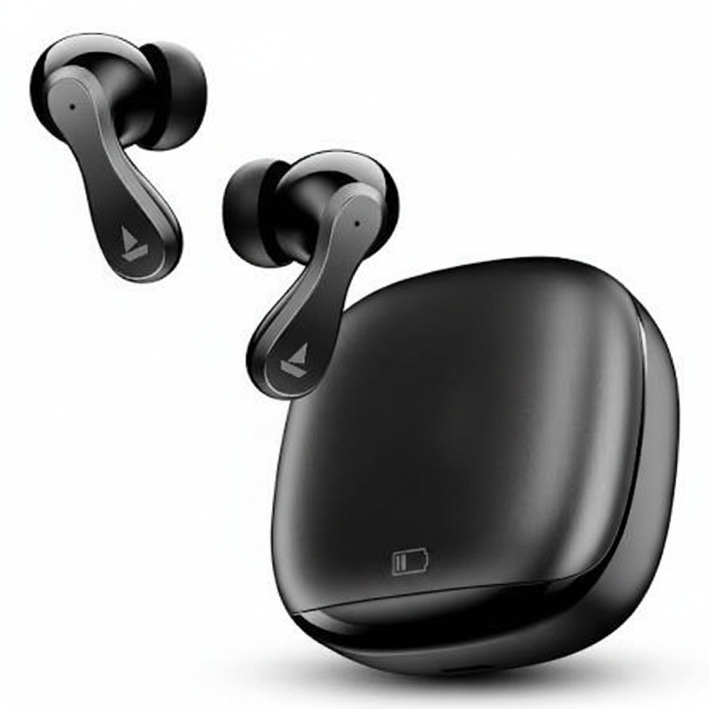 boAt Airdopes 101v2 True Wireless Earbuds - Pitch Black - Cloudy Grey - Smoke White