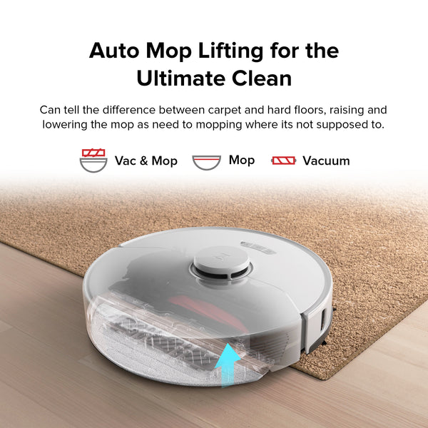 Roborock S7 Max Ultra Robot Vacuum & Mop Cleaner - White