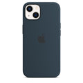 iPhone 13 silicone case MagSafe blue