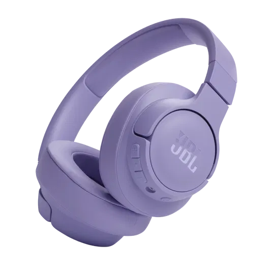 JBL Tune 720BT Bluetooth Headphones Wireless Over-Ear Headphones with JBL Pure Bass Sound - Black, Blue, Purple, White - Purple