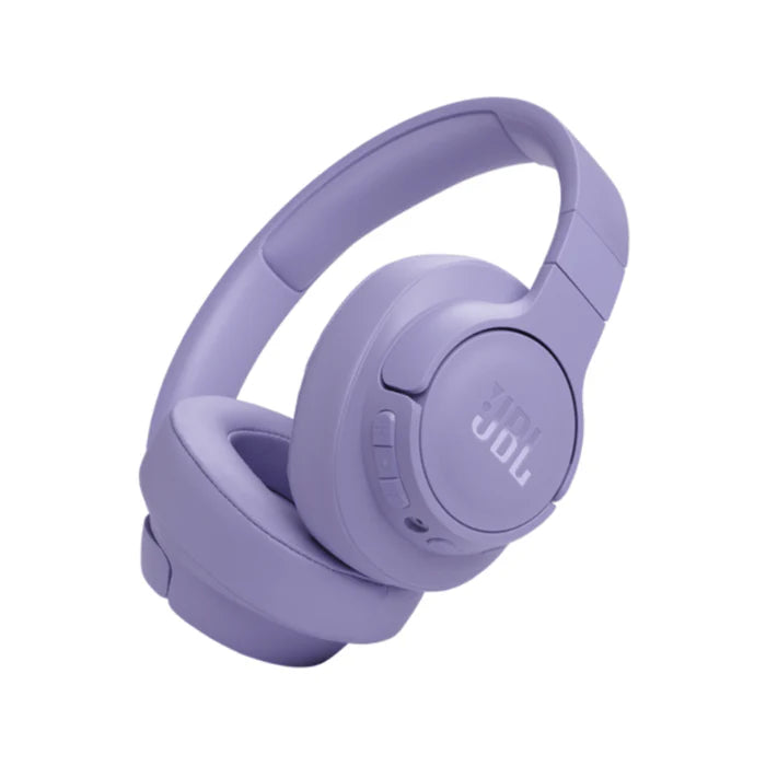 JBL Tune 770NC Noise-Canceling Wireless Over-Ear Headphones with Pure Bass Sound - Purple / White - purple