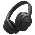 JBL Tune 730BT Wireless Bluetooth Headphones with Active Noise Cancelling Pure Bass Sound - Black, Blue, Beige, White. - Black