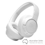 JBL Tune 760 NC - Lightweight, Foldable Over-Ear Wireless Headphones with Active Noise Cancellation - White