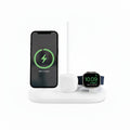 Sprout Qi2 Magnetic 3-in-1 Wireless Charger - White - Fast Charging Stand for iPhone, Apple Watch - AirPods - Pristine - Refurbished