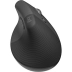 Logitech Lift Vertical Ergonomic Mouse, Wireless, Bluetooth or Logi Bolt USB receiver, Quiet clicks, 4 buttons, compatible with Windows/MacOS/iPadOS, Laptop, PC - Graphite ( Open Never Used )