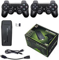 M8 Home Video Game Console & Retroxplug Game Stick – 2024 New 2-Player Nostalgic FC Arcade Game Box with Wireless Controllers + 4K HDMI Retro Gaming Stick with Dual 2.4G Wireless Controllers