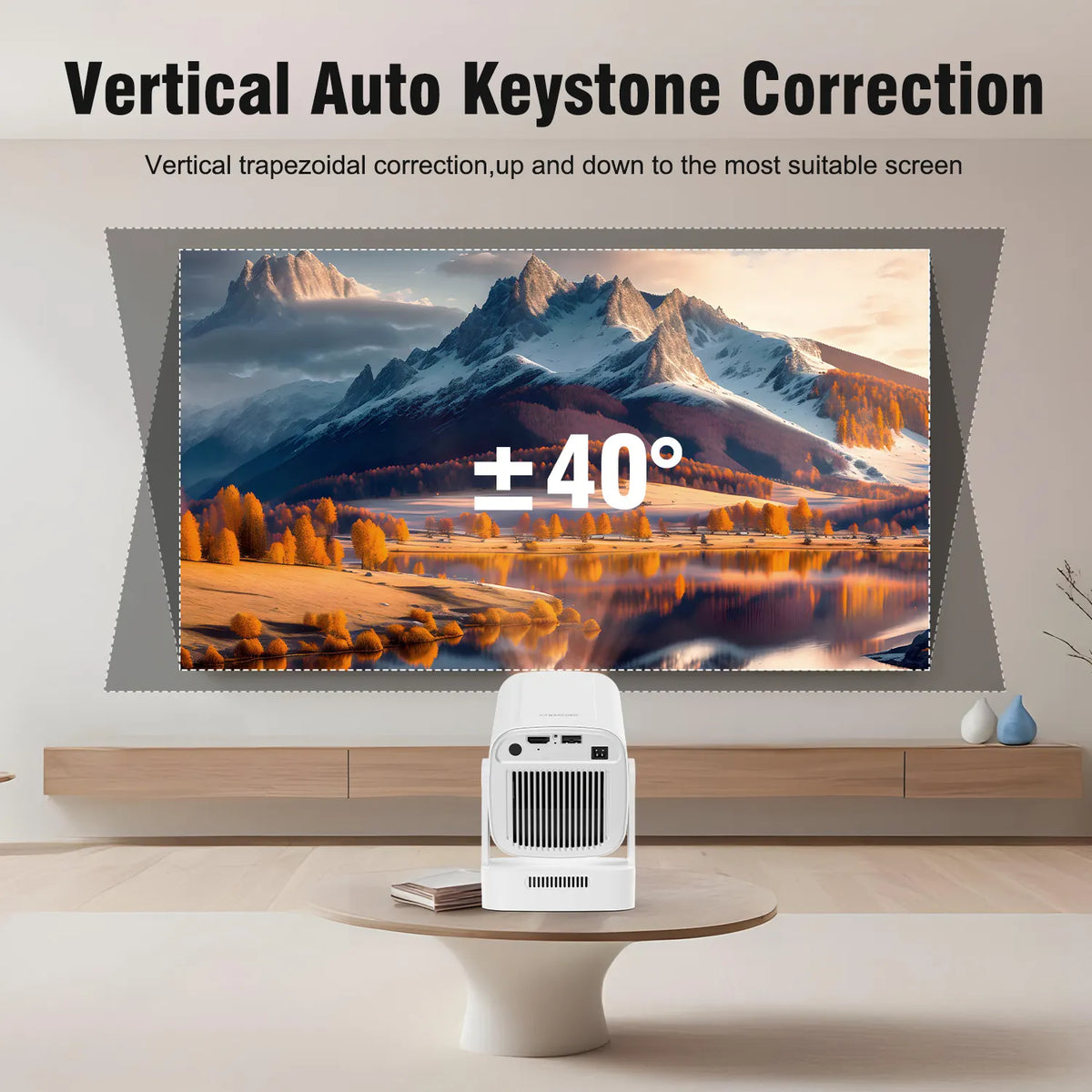 Magcubic HY310 Mini Projector Auto Focus 4K Native 1080P 330ANSI Android11 5W Speaker -   Acceptable - Refurbished