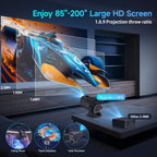 Magcubic HY320 Mini Newly Native 720P Android 11 4K Projector 300ANSI Wifi6 BT5.0 Cinema Outdoor Portable 180° Rotable Projector - Acceptable - Refurbished