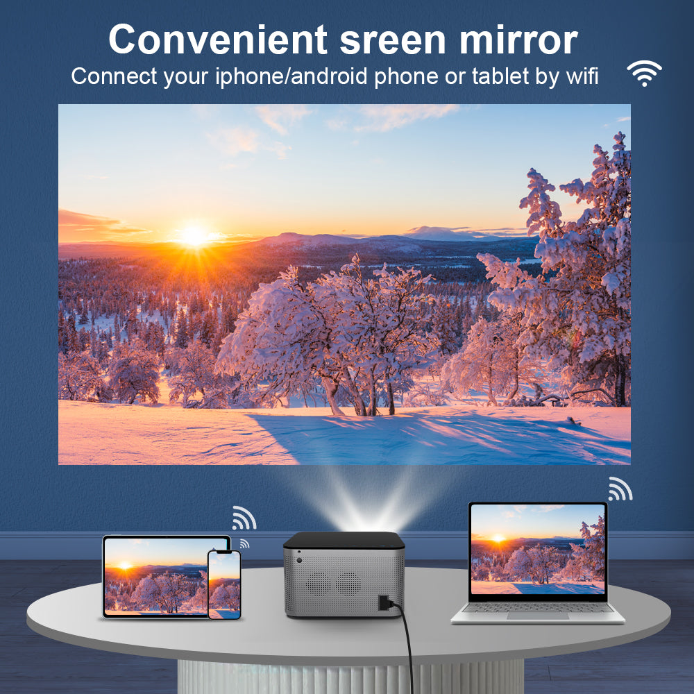 Magcubic HY350 Pro menu screen displaying keystone and zoom adjustment options

