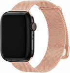Milanese Mesh Watch Strap High-Quality Stainless Steel Band with Magnetic Clasp for Apple Watch - Rose gold / 38/40/41/42S10MM