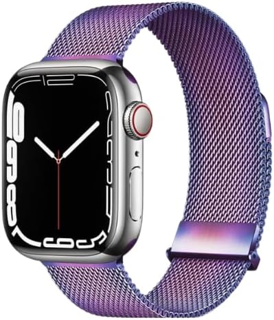 Milanese Mesh Watch Strap High-Quality Stainless Steel Band with Magnetic Clasp for Apple Watch - colourful / 38/40/41/42S10MM