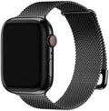 Milanese Mesh Watch Strap High-Quality Stainless Steel Band with Magnetic Clasp for Apple Watch - black / 38/40/41/42S10MM