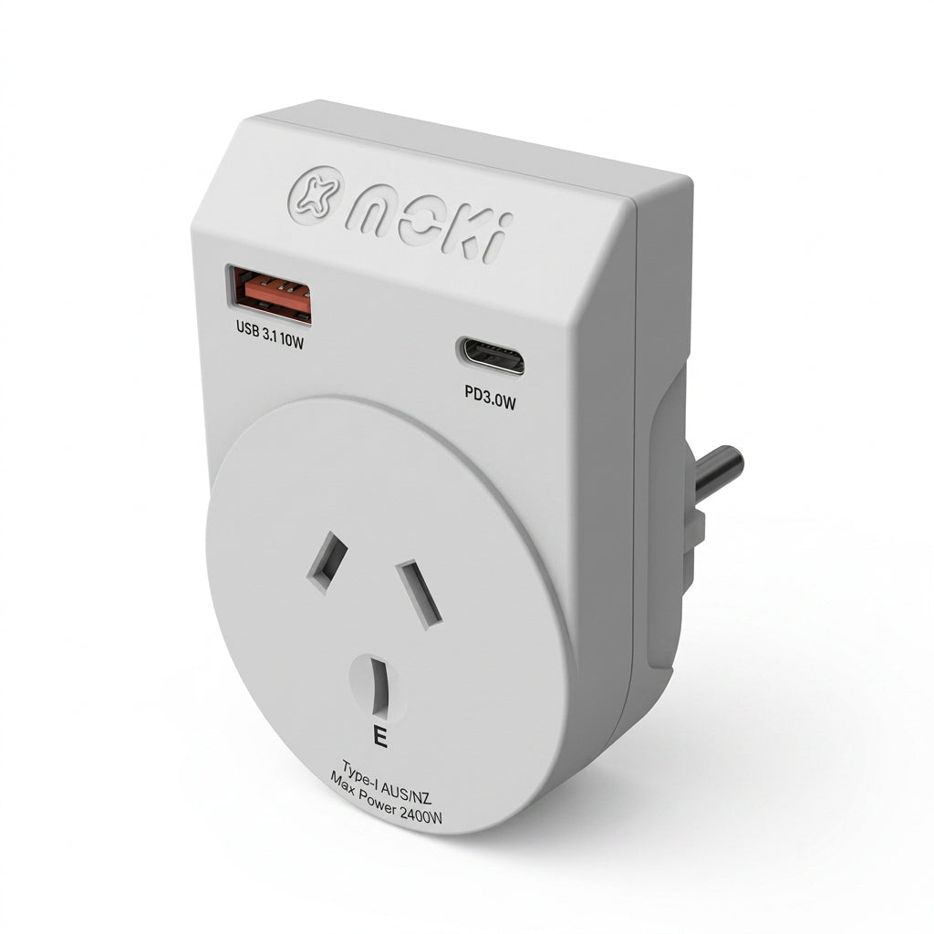 Moki Travel Adaptor Outbound AU/NZ to UK - Travel Adapter Moki International