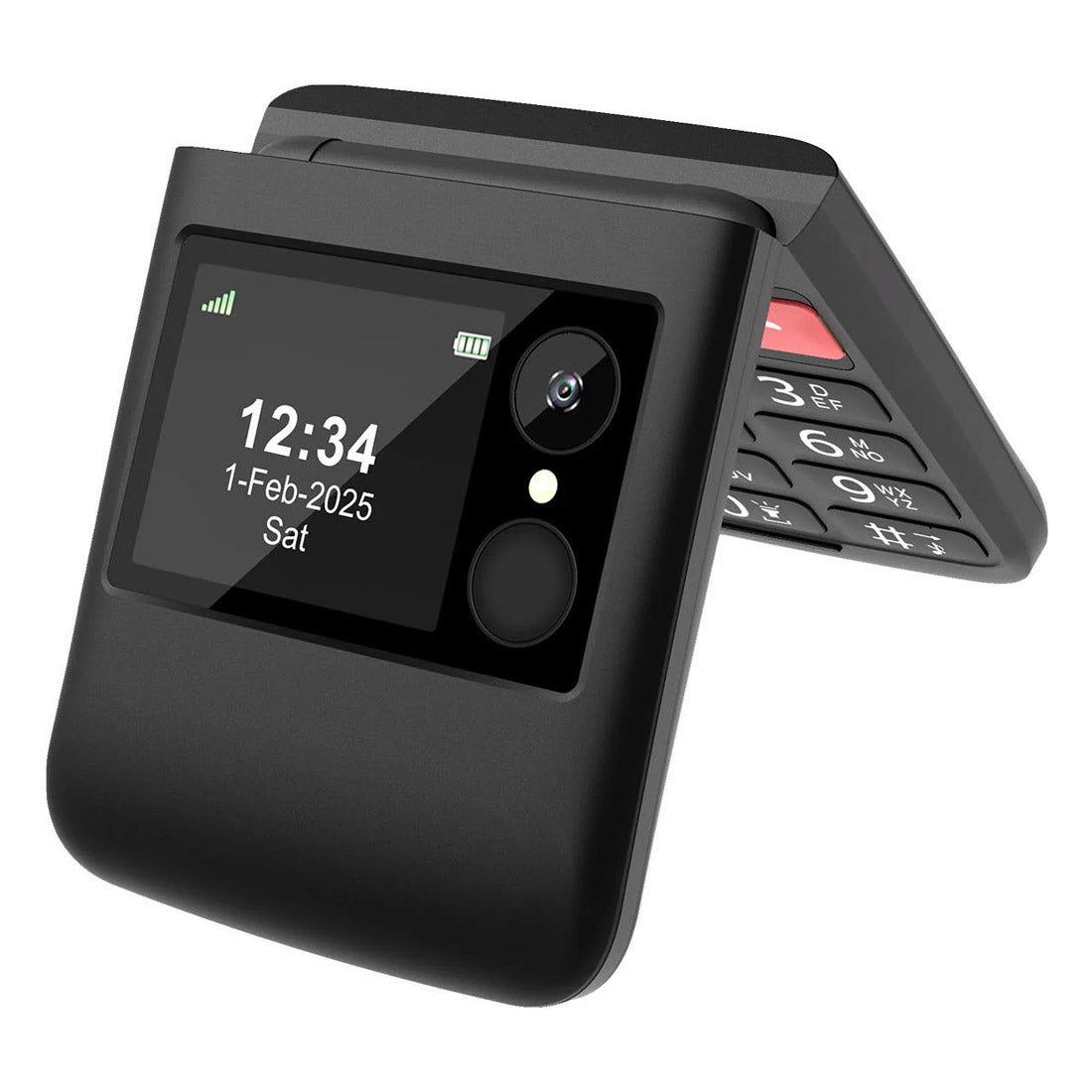 Opel Flip Fold 4G Phone - 2.4" Display, 64MB RAM & 128MB Storage - Excellent Refurbished