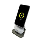 Sprout Elite Series Magnetic 2-in-1 Wireless Charging Stand for iPhone – Black- MagSafe Compatible Charger
