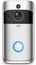 Home Smart WiFi Video Doorbell with Camera – 720P HD, Motion Detection, Two-Way Audio, Night Vision – Aiwit App – Silver