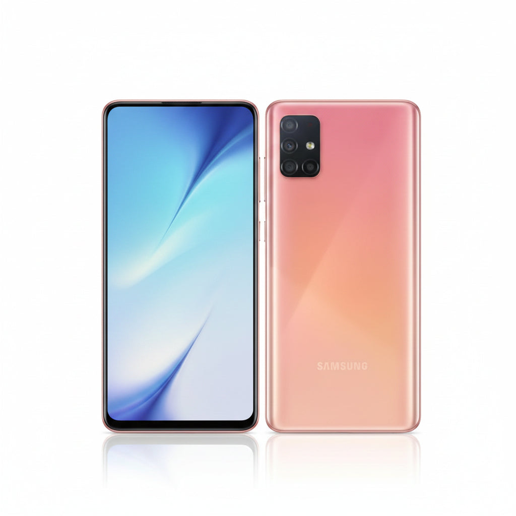 Samsung Galaxy A51 - 64GB/128GB - 4GB/6GB/8GB RAM - Prism Crush Black, Blue, White, , Pink, Silver - Acceptable - Refurbished Samsung
