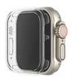 Tristar Apple Watch Plastic Case with Glass Sport Strap 38mm Black - Waterproof Band for Series 10/9/8/7/6/5/4/3/2/1/SE/Ultra/Ultra 2