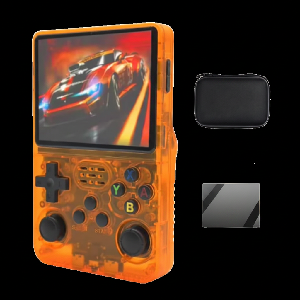 R36S 3.5 inch Handheld Portable Retro Video Game Console with Multiple open-source Linux systems (AIR VERSION) - Orange