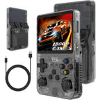 R36S 3.5 inch Handheld Portable Retro Video Game Console with Multiple open-source Linux systems (AIR VERSION) - Black