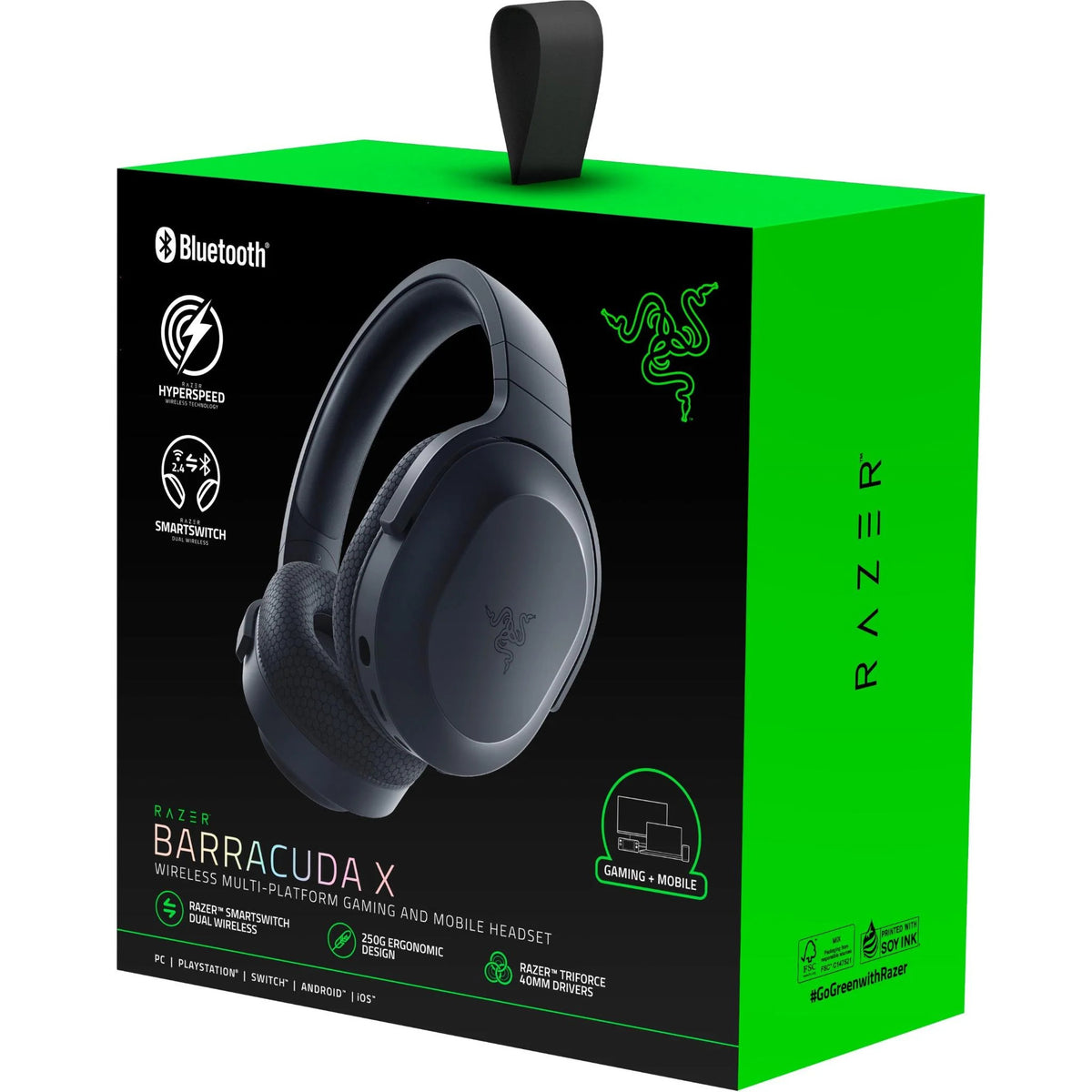 Razer Barracuda Wireless Gaming Headset Black - (AU version)