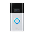 Ring Battery Video Doorbell – DIY Wireless Doorbell Camera with Head-to-Toe View, HD Video, Built-in Battery- Satin Nickel - (AU Version) Ring