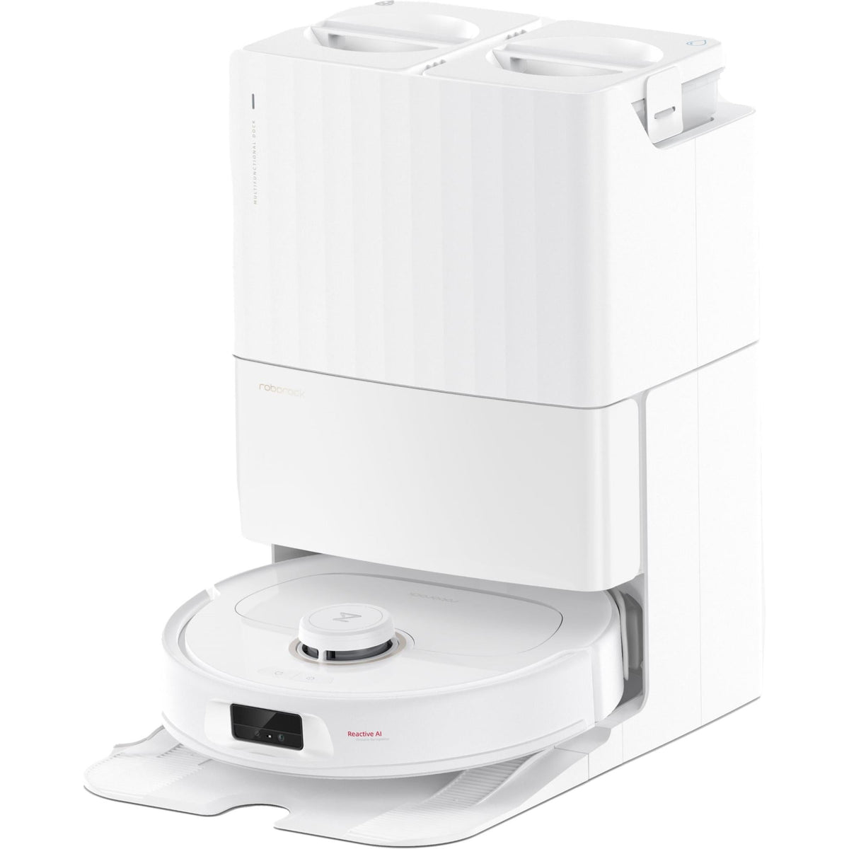Roborock Q Revo MaxV Robot Vacuum with Multifunctional Dock - White (Open Never Used)