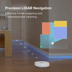 Roborock S6 Pure Robot Vacuum Cleaner and Mop - White Roborock