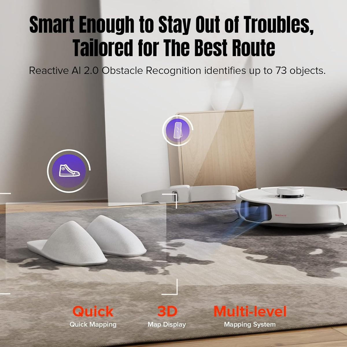 Roborock S8 MaxV Ultra Robotic Vacuum Cleaner - White (Open Never Used)