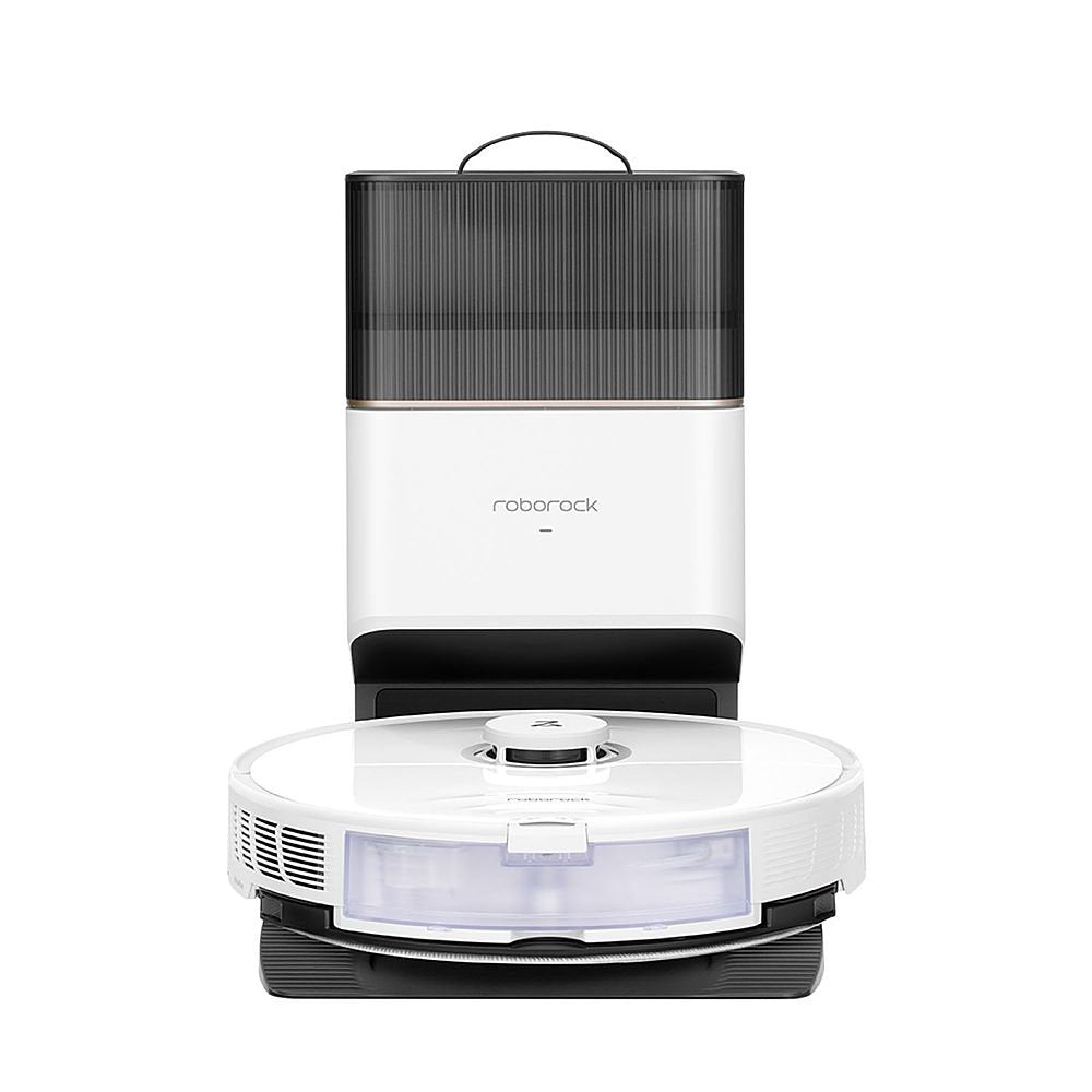 Roborock S8+ Plus Robot Vacuum Cleaner with Auto-Emptying Dock - White