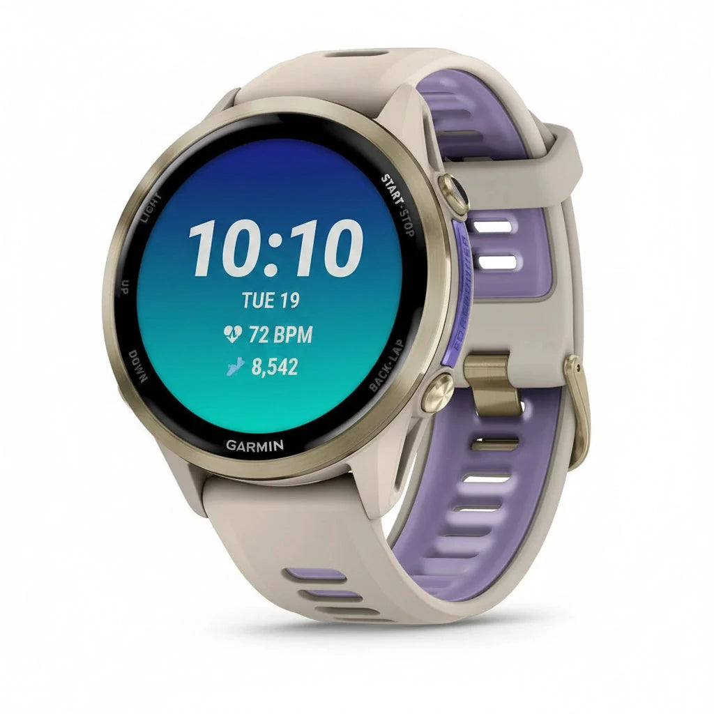 Garmin Forerunner 970 Smart Watch - Whitestone, French Gray Soft Gold, Black Carbon Gray (Copy) Garmin