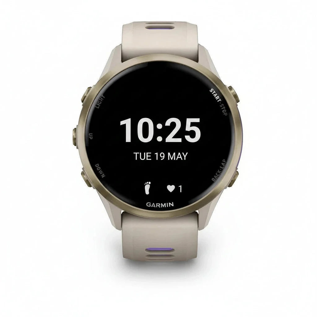 Garmin Forerunner 970 Smart Watch - Whitestone, French Gray Soft Gold, Black Carbon Gray (Copy) Garmin