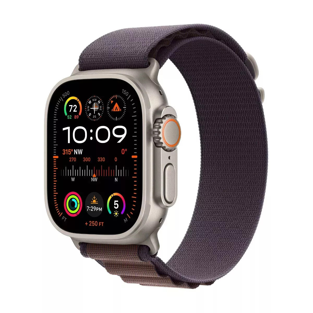 Apple Watch Ultra 2 GPS + Cellular - 49mm Titanium Case with Indigo Alpine Loop - Medium ( Open Never Used )