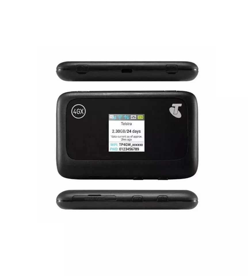 Telstra 4GX WiFi Plus Hotspot Black (Opened Never Used)